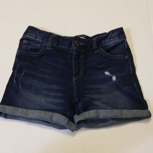 Justice Cuff Shorts Girls Size 12 Distressed